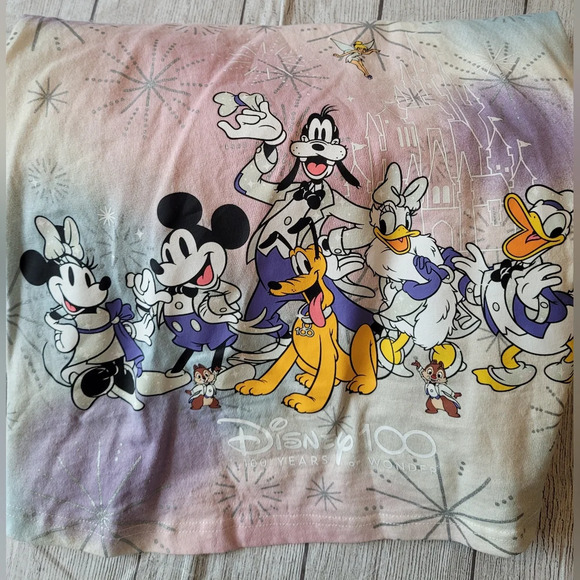 Disney Women's •Size Large• Spirit Jersey Pastel tie dye character top - Picture 8 of 10